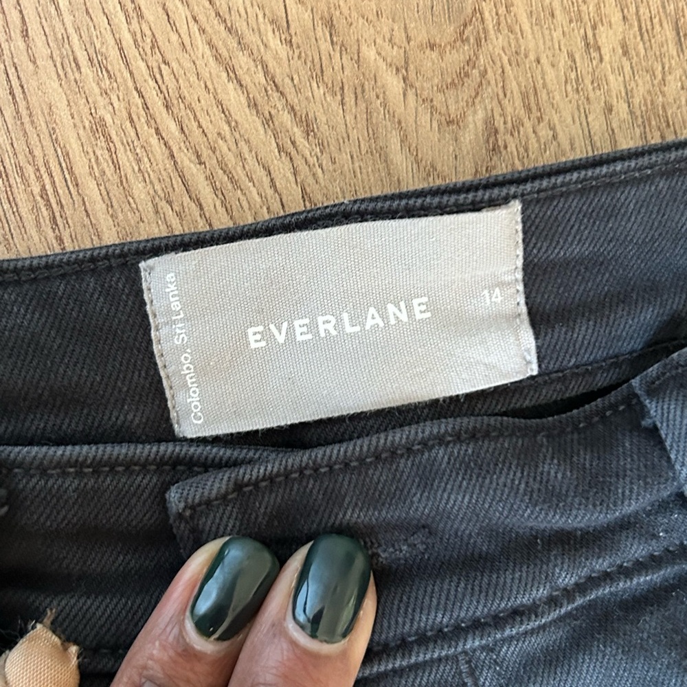 Everlane utility straight leg grey pants